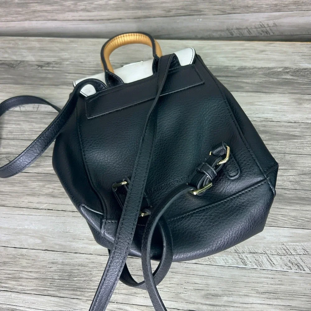 Danielle Nicole Harry Potter Hufflepuff Uniform Mini Backpack Purse Black Gold